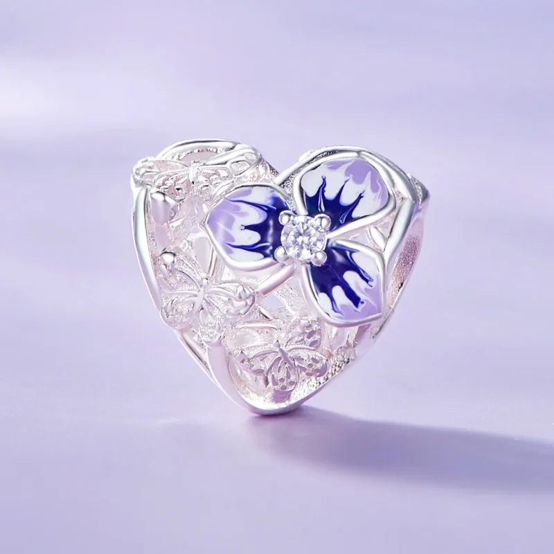 (image for) Pandora Style Pansy Charm - SCC2585 - View 2