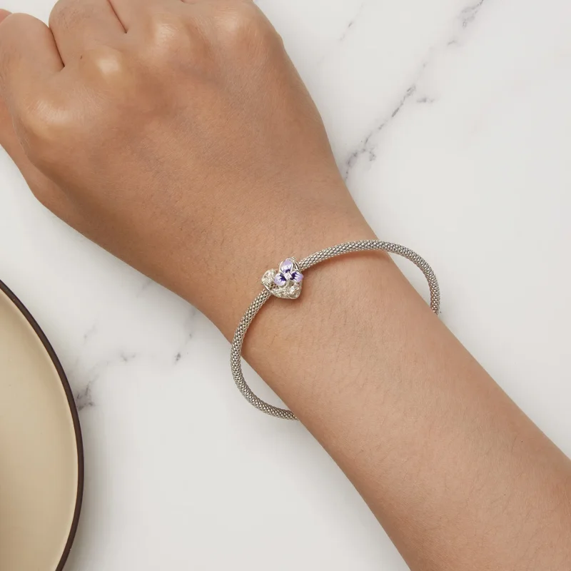 (image for) Pandora Style Pansy Charm - SCC2585 - View 6