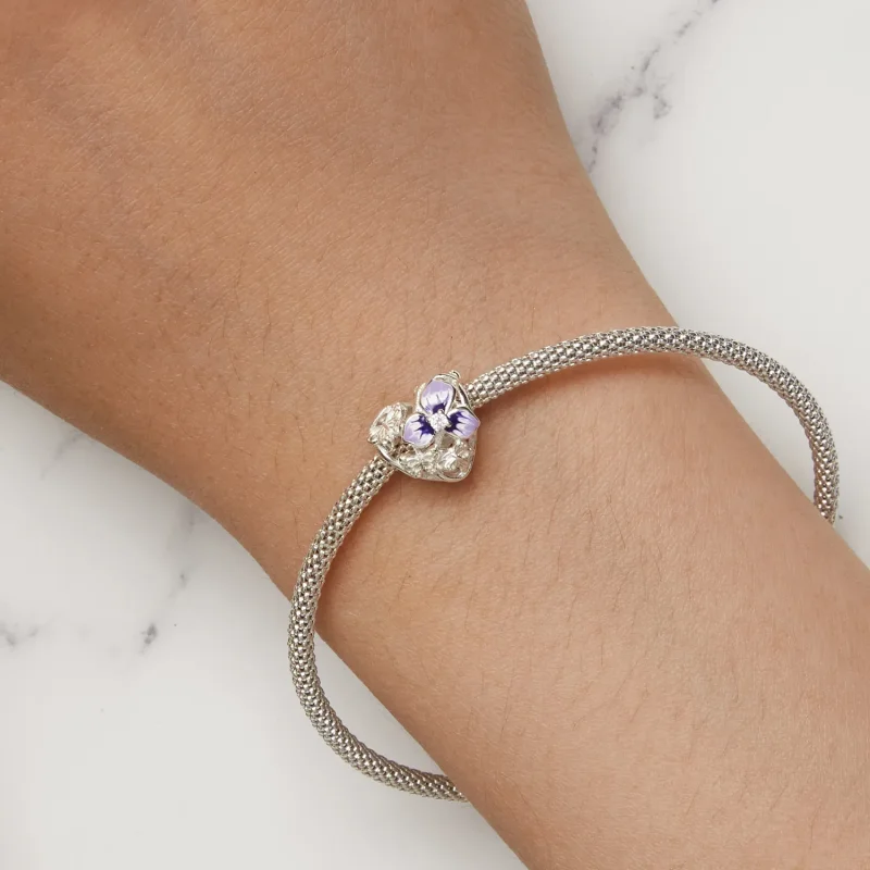 (image for) Pandora Style Pansy Charm - SCC2585 - View 7