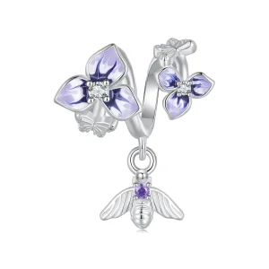 (image for) Pandora Style Pansy Dangle - SCC2584