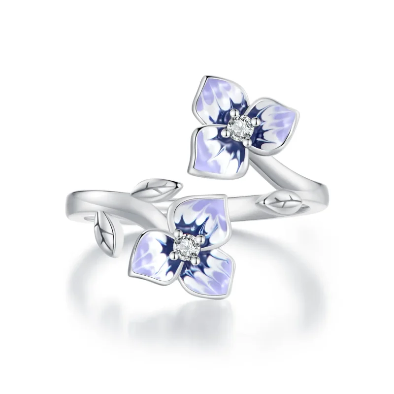 (image for) Pandora Style Pansy Ring - BSR451-E - Product Image