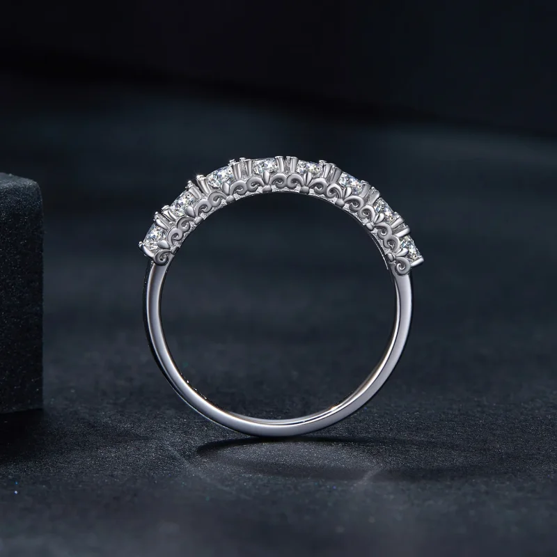 (image for) Pandora Style Patternmoissanite Ring (comes with one certificate) - MSR015 - View 3