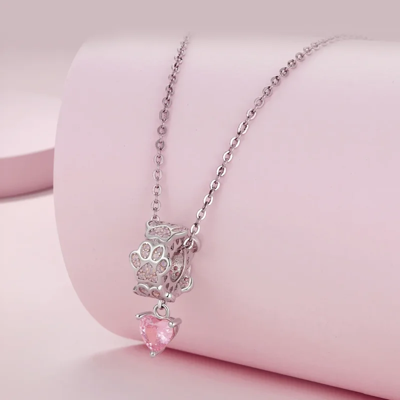 (image for) Pandora Style Paw Print Dangle - SCC2577 - View 4