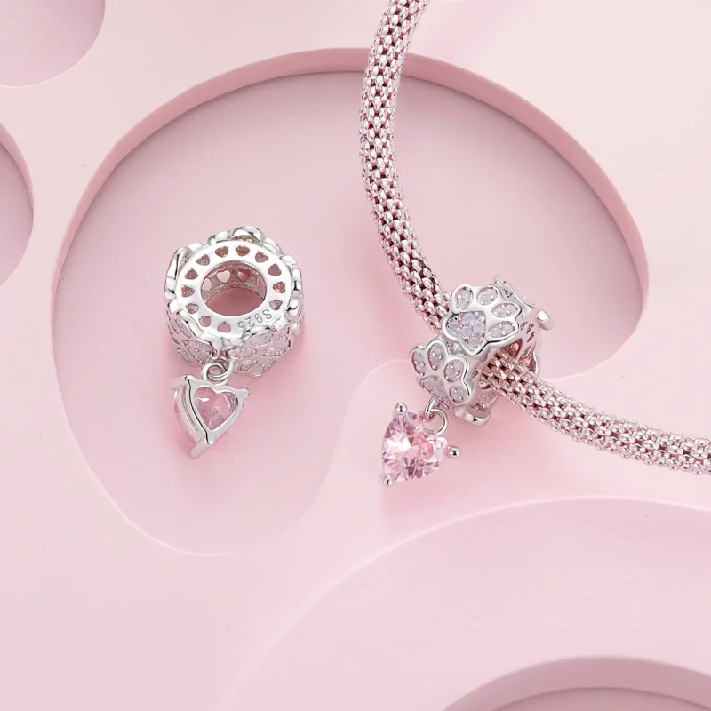 (image for) Pandora Style Paw Print Dangle - SCC2577 - View 6