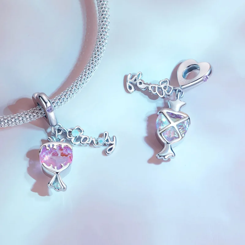 (image for) Pandora Style Pink Candy Dangle - SCC2640 - View 3