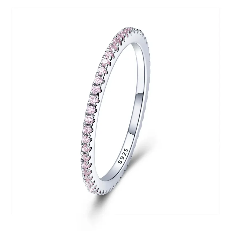 (image for) Pandora Style Pink Diamond Ring - SCR066-J - Product Image