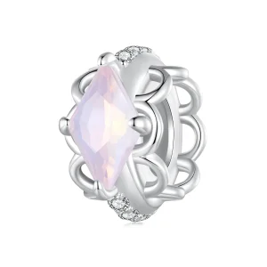 (image for) Pandora Style Pink Lace Silicone Spacer - SCC2642