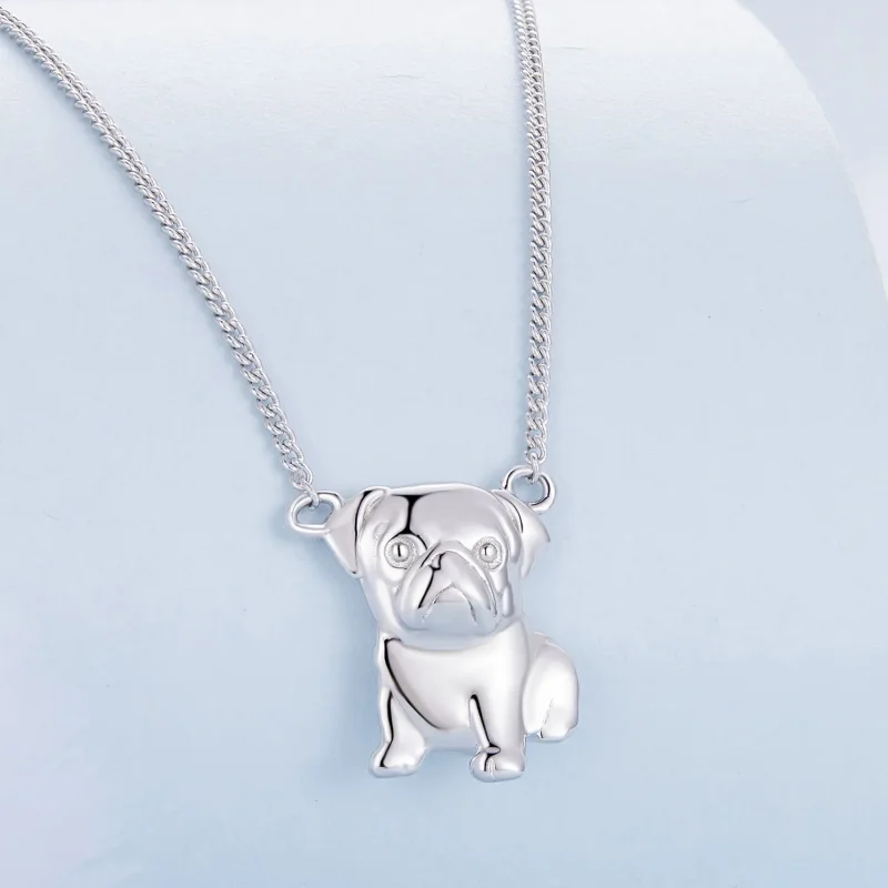 (image for) Pandora Style Pug Necklace - BSN354 - View 2