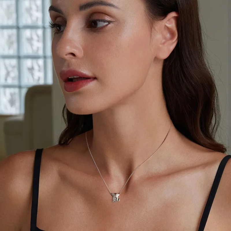 (image for) Pandora Style Pug Necklace - BSN354 - View 6