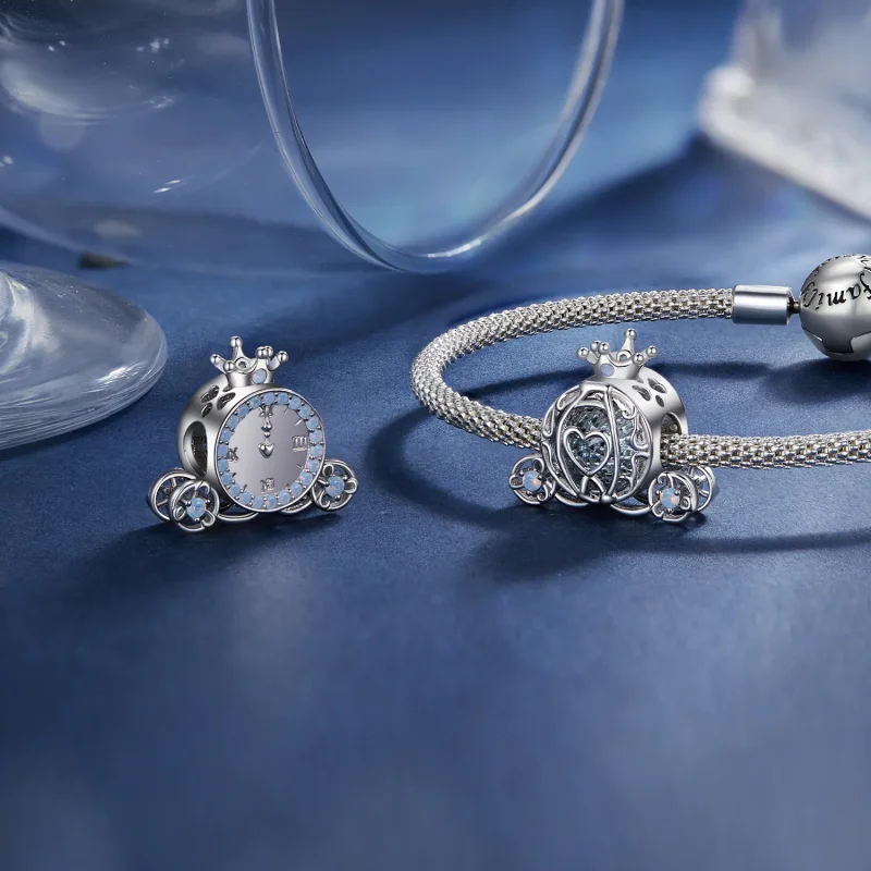 (image for) Pandora Style Pumpkin Car Charm - SCC2534 - View 4