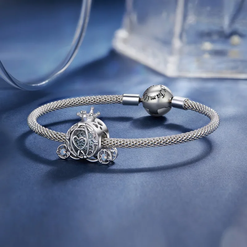 (image for) Pandora Style Pumpkin Car Charm - SCC2534 - View 5