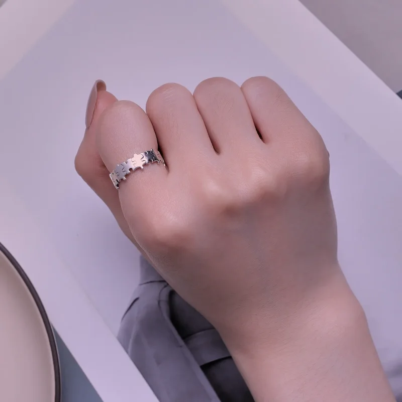 (image for) Pandora Style Puzzle Ring - SCR925 - View 7