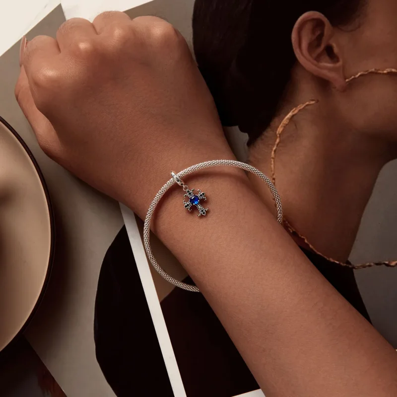 (image for) Pandora Style Retro Cross Dangle - SCC2643 - View 5