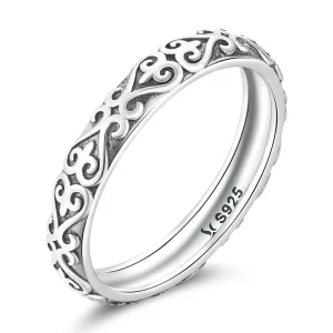 (image for) Pandora Style Retro Embossed Pattern Ring - SCR776
