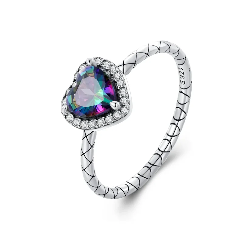 (image for) Pandora Style Retro Heart Ring - BSR481 - Product Image