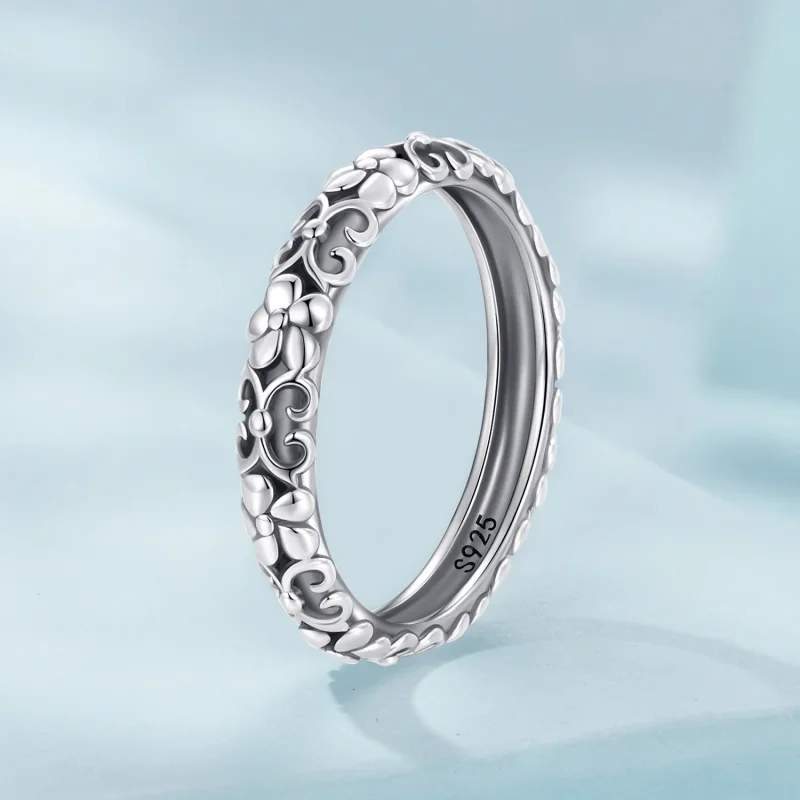 (image for) Pandora Style Retro Pattern Ring - SCR958 - View 2