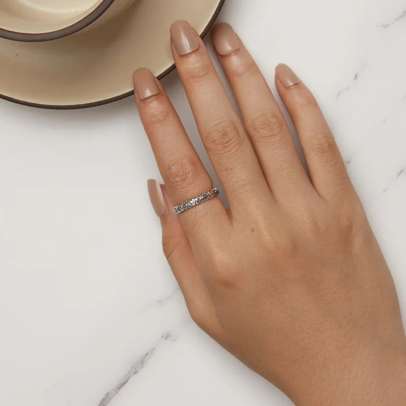 (image for) Pandora Style Retro Pattern Ring - SCR958 - View 5