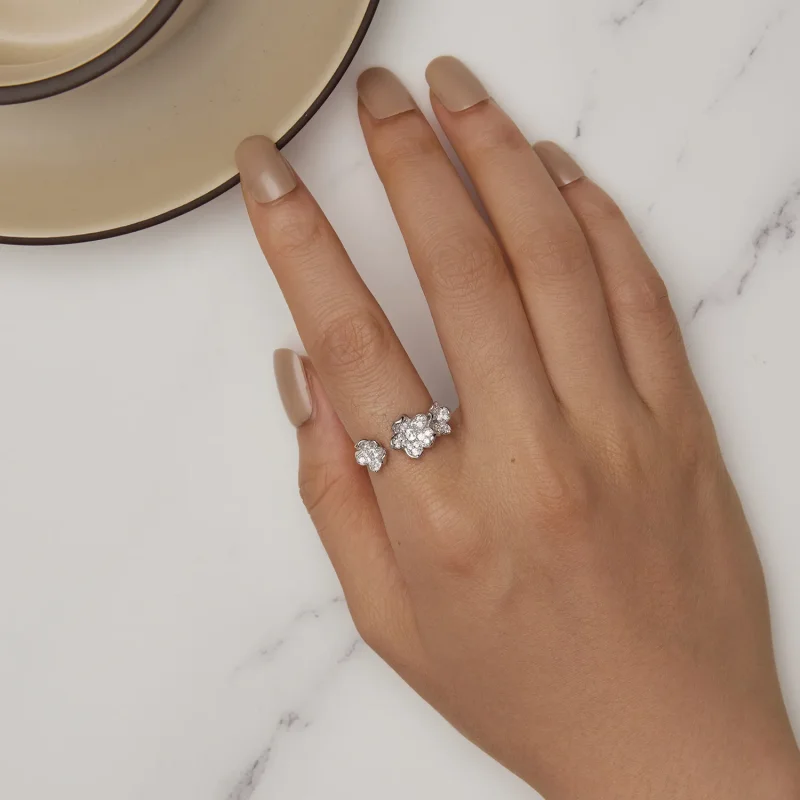 (image for) Pandora Style Ring Full of Flowers - BSR447 - View 5