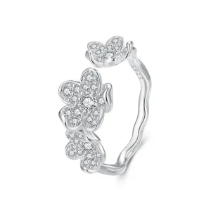 (image for) Pandora Style Ring Full of Flowers - BSR447