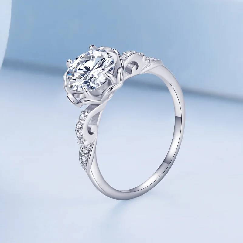 (image for) Pandora Style Romantic Rose Ring - BSR387 - View 2