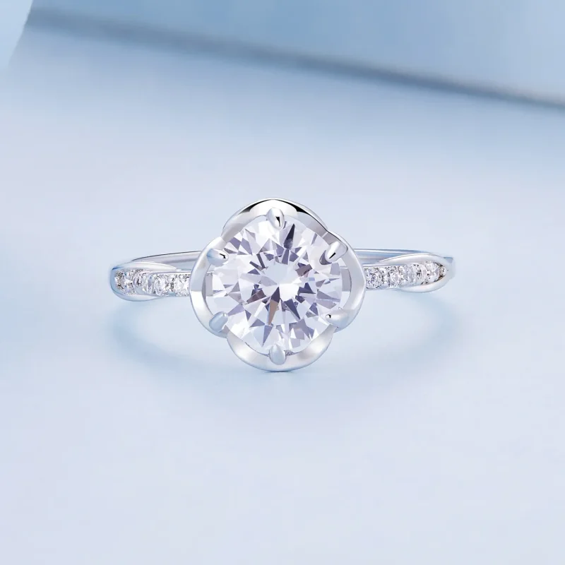 (image for) Pandora Style Romantic Rose Ring - BSR387 - View 4