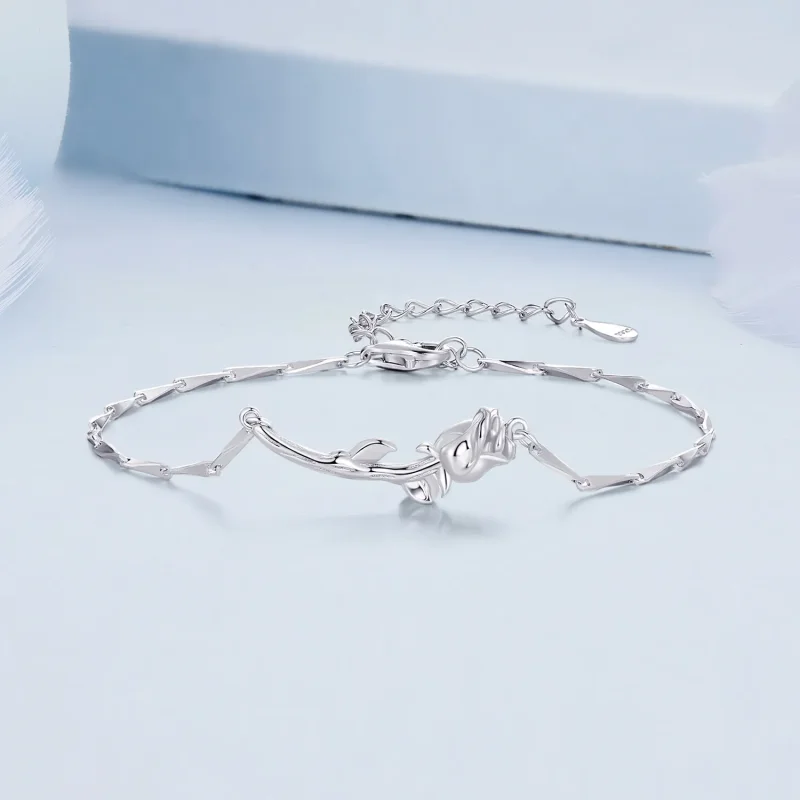 (image for) Pandora Style Rose Chain Bracelet - BSB146 - View 3