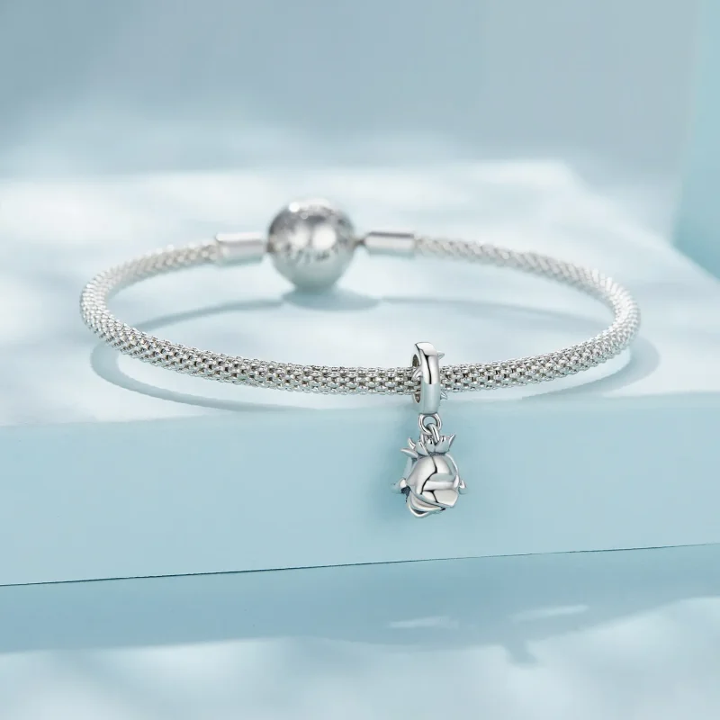 (image for) Pandora Style Rose Dangle - SCX142 - View 4