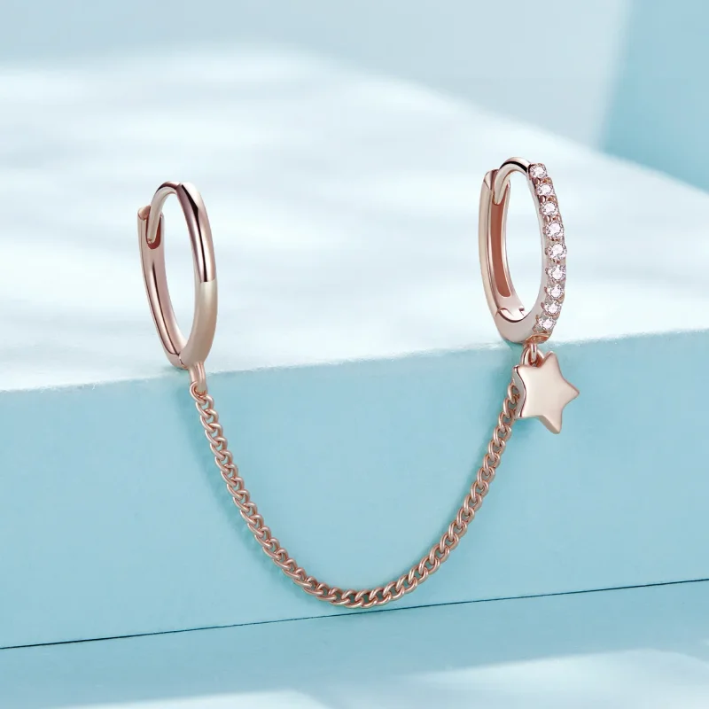 (image for) Pandora Style Rose Gold Astropath Safe Chain - SCE914-C - View 2