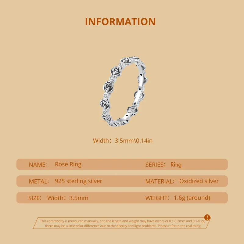 (image for) Pandora Style Rose Ring - SCR960 - View 5