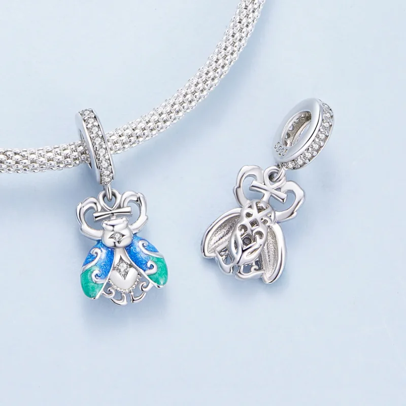 (image for) Pandora Style Scarab Dangle - BSC881 - View 4