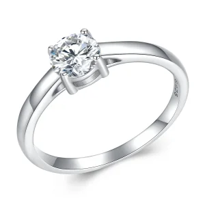 (image for) Pandora Style Shining Moissanite Ring (comes with one certificate) - MSR005