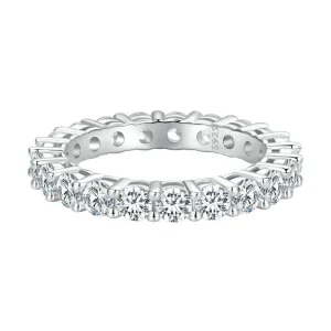 (image for) Pandora Style Shining Moissanite Ring (comes with One Certificate) - MSR020