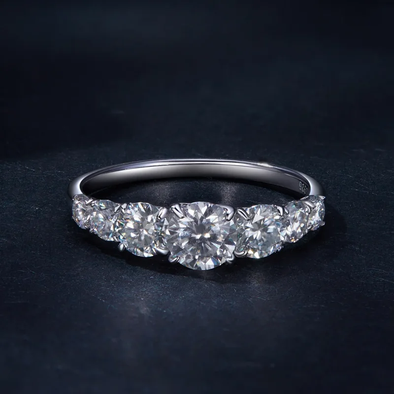 (image for) Pandora Style Shining Moissanite Ring (One Certificate) - MSR037 - View 3