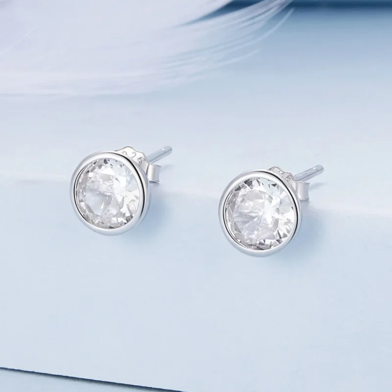 (image for) Pandora Style Shining Studs Earrings - BSE902 - View 2
