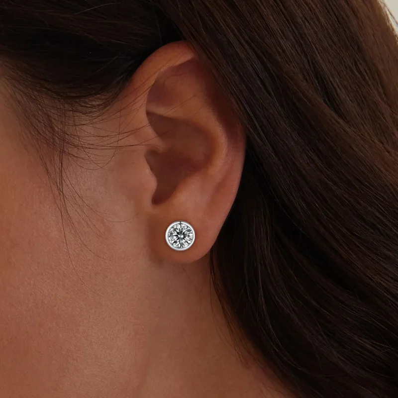 (image for) Pandora Style Shining Studs Earrings - BSE902 - View 5
