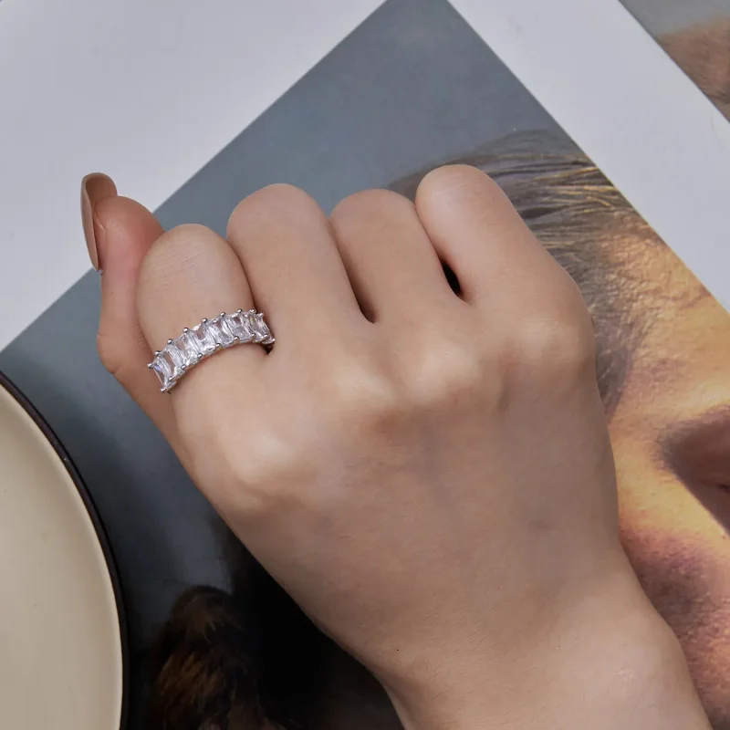 (image for) Pandora Style Shiny Zircon Ring - BSR409 - View 7