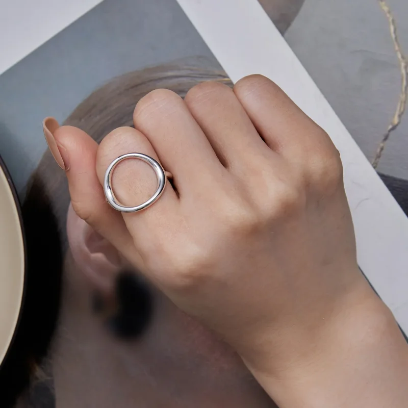 (image for) Pandora Style Simple Samsara Open Ring - SCR919 - View 7