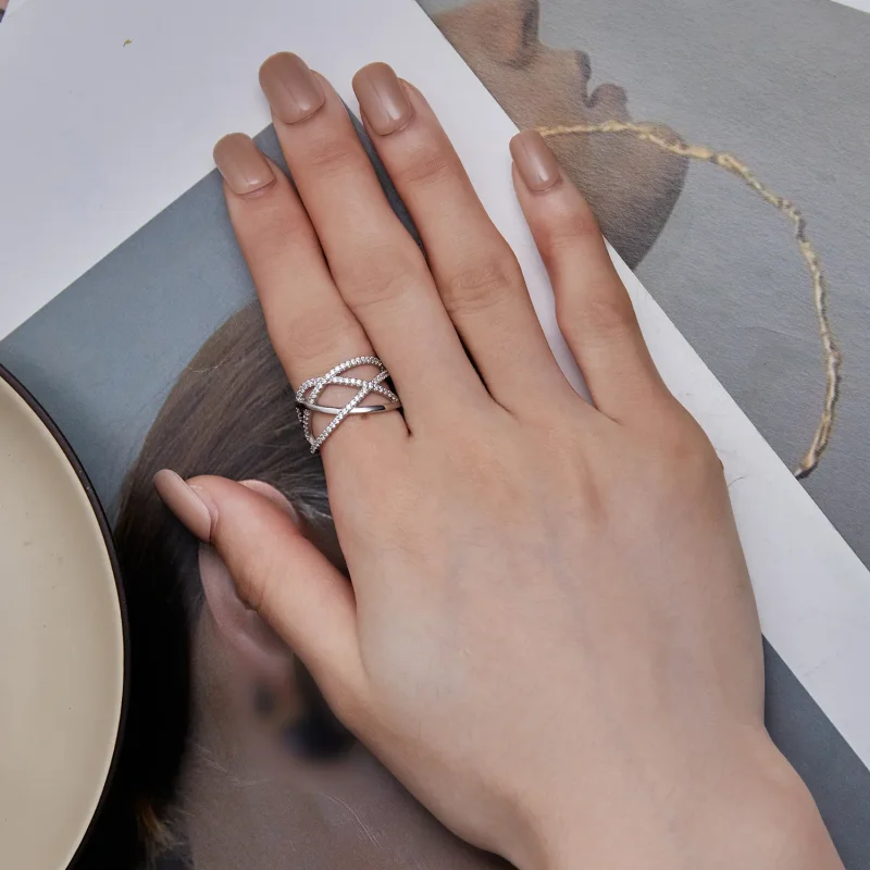 (image for) Pandora Style Simple Samsara Ring - BSR396 - View 7