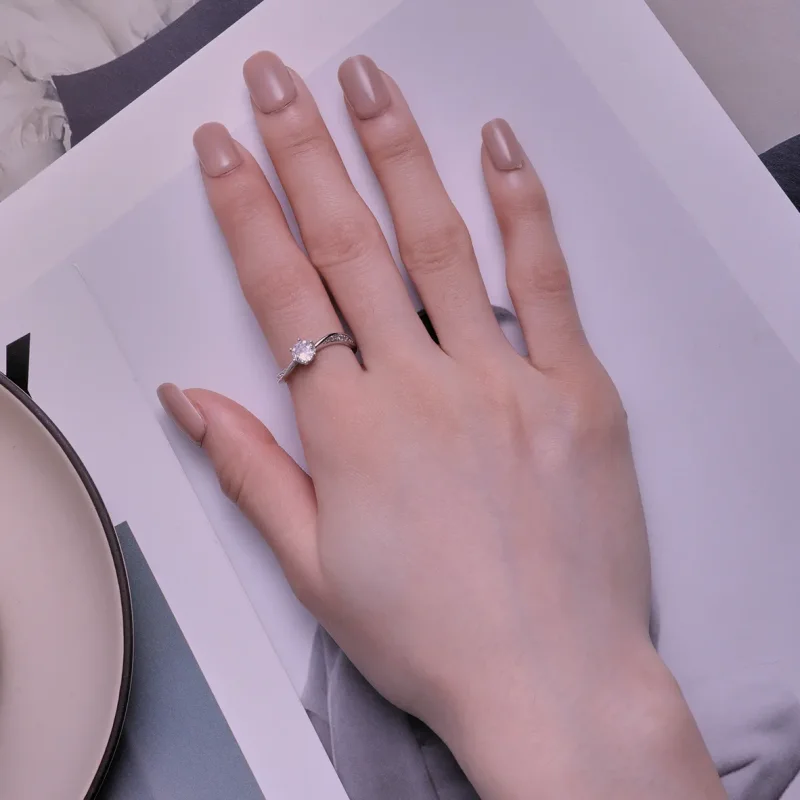 (image for) Pandora Style Simple Tie Ring - BSR420 - View 4