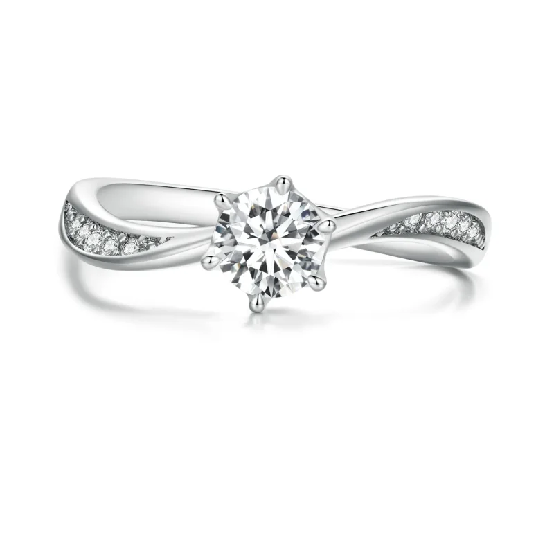 (image for) Pandora Style Simple Tie Ring - BSR420 - Product Image