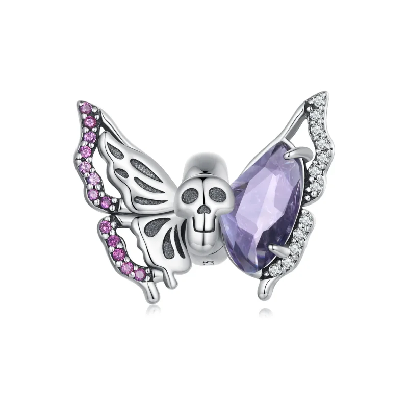 (image for) Pandora Style Skeleton Butterfly Charm - BSC911 - Product Image