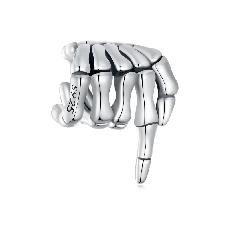 (image for) Pandora Style Skeleton Hand Charm - BSC909 - Product Image