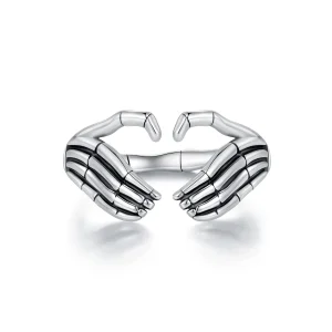 (image for) Pandora Style Skeleton Hand Ring - SCR971-E