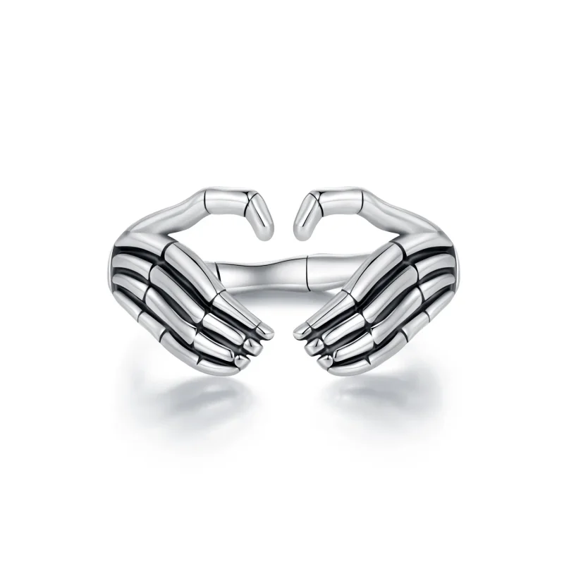 (image for) Pandora Style Skeleton Hand Ring - SCR971-E - Product Image