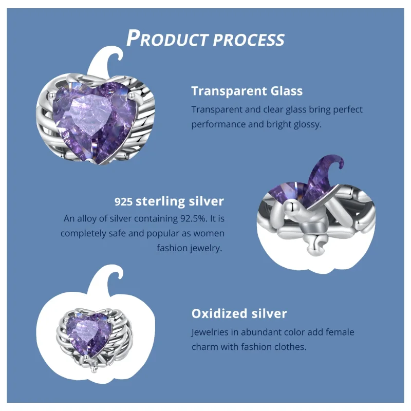 (image for) Pandora Style Skeleton Heart Charm - BSC910 - View 5