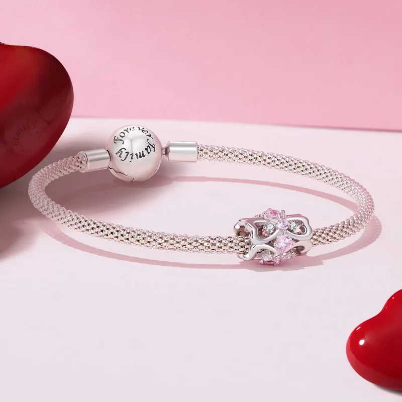 (image for) Pandora-style small waist charm in the shape of a heart - BSC924 - View 5