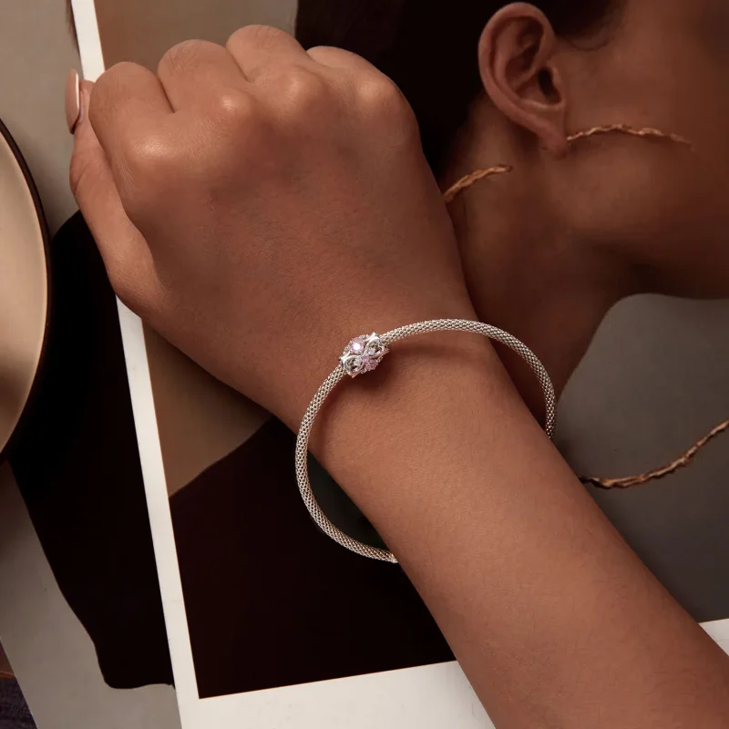 (image for) Pandora-style small waist charm in the shape of a heart - BSC924 - View 6