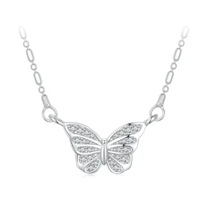 (image for) Pandora Style Smart Butterfly Necklace - BSN352