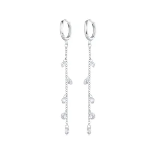 (image for) Pandora Style Smart Tassel Hoop Earrings - BSE898