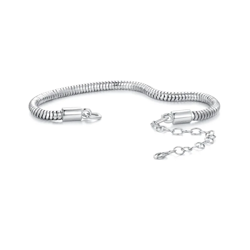 (image for) Pandora Style Snake Bone Chain Bracelet - BSB150 - Product Image